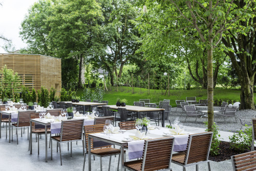 Schwärzler Gastgarten, Stadthotel Bregenz