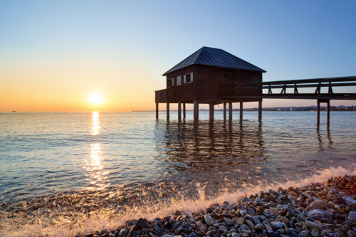 Bodensee Sonnenuntergang Bregenz
