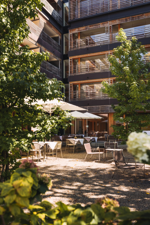 Gastgarten Restaurant Babenwohl, Hotel Schwärzler in Bregenz, Vorarlberg