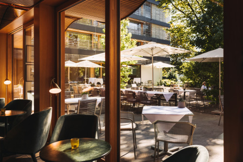 Hotel Schwärzler Lounge, Garten, Restaurant, Hotel in Bregenz, Österreich